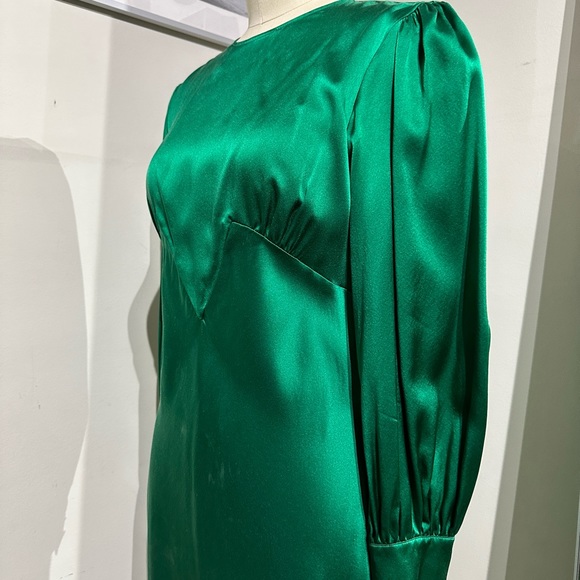 400$ Olivia Von Halle SILK MID-LENGTH DRESS SIZE XS - Picture 10 of 12